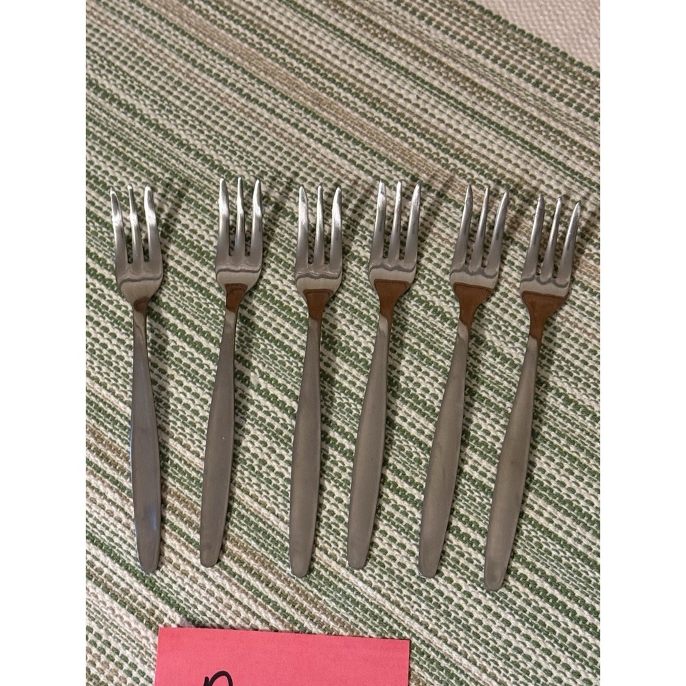 6 Norpro Stainless Steel Cocktail Appetizer Forks, 5" Long, 2.6 oz